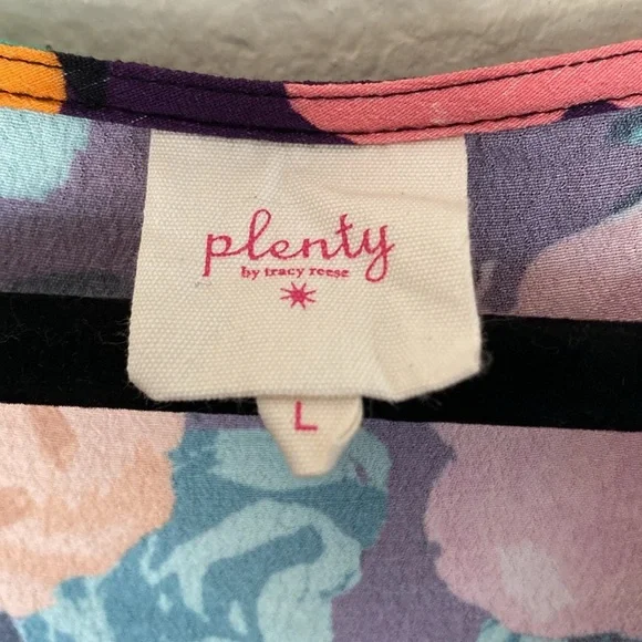 Anthropologie Plenty by Tracy Reece floral long sleeve blouse women’s large - Picture 3 of 6